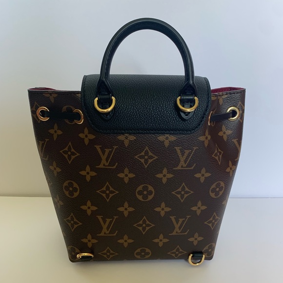 🦄 sold 🦄 BNIB Louis Vuitton Montsouris BB in Mono Noir - Picture 6 of 15